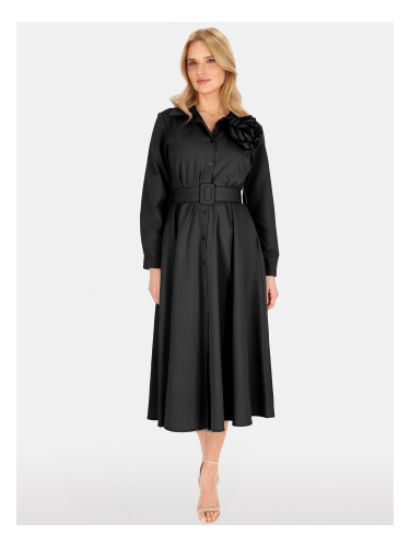 Елегантна рокля с брошка PERSO