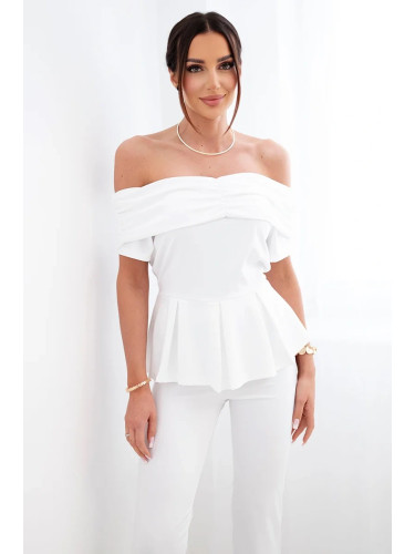 Дамски комплект Kesi Włoski с блуза и широки панталони