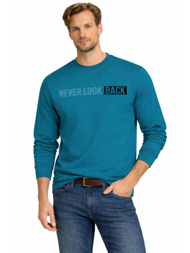 Пуловер Мъжки суитшърт тюркоаз