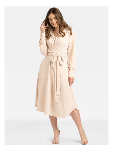 Дамска рокля-риза с връзки