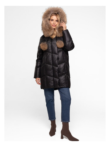 Дамско изолирано яке с козина