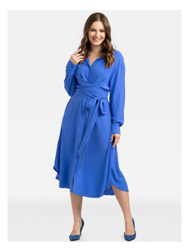 Дамска рокля-риза с връзки