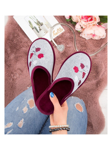 Natural Style Women's Slippers NS-085 Purple-Gray