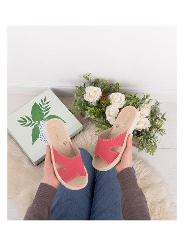 Дамски чехли Natural Style NS-118 розово-бежови