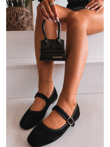 Черни балерини Boto с катарама