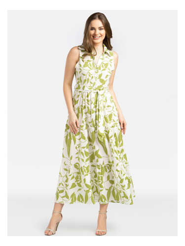 Дамска дълга рокля без ръкави с връзки