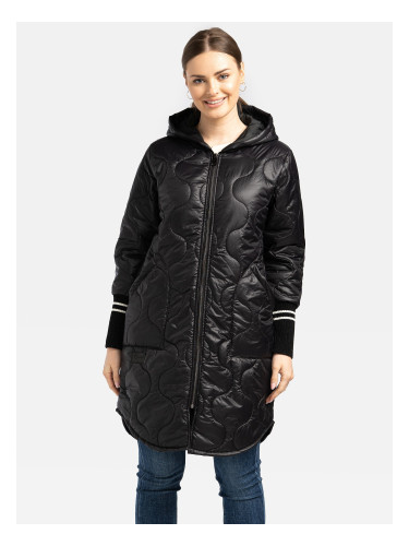 Дамско преходно яке с плетени маншети