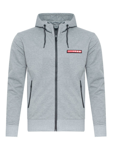 Мъжки суичър с качулка Must, светлосив