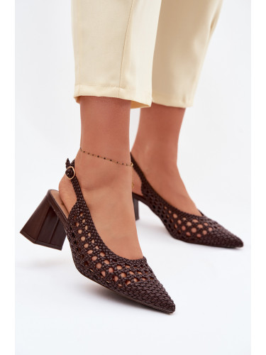 Дамски сандали на платформа Boto в шоколадов цвят