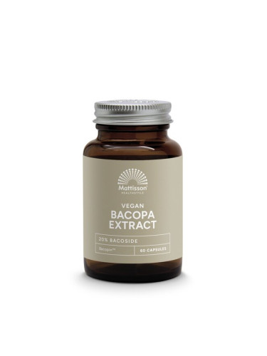Бакопа мониери + цинк, витамин В12 и черен пипер 60 капсули | Mattisson Healthstyle