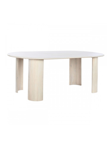 Трапезна маса DKD Home Decor Бял Дърво манго 200 x 100 x 76 cm
