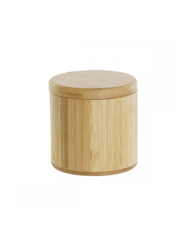 Солница с Капак DKD Home Decor Естествен Бамбук 8,5 x 8,5 x 8,5 cm
