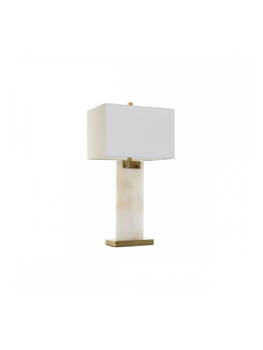 Настолна лампа DKD Home Decor Бял Златен Метал Мрамор 50 W 220 V 38 x 25 x 76 cm