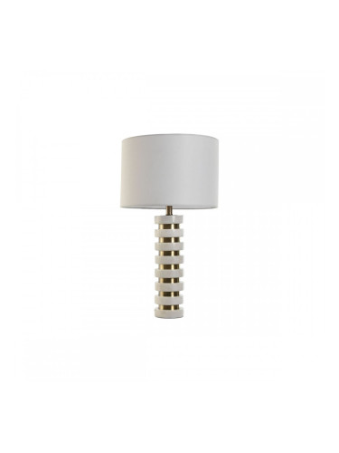 Настолна лампа Home ESPRIT Бял Златен Мрамор 50 W 220 V 38 x 38 x 72 cm