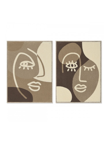 Картина Home ESPRIT Абстрактен 53 x 4,3 x 73 cm (2 броя)