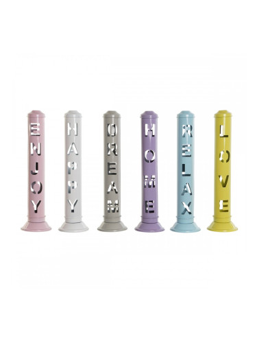 Поставка DKD Home Decor Relax Тамян Метал 8 x 8 x 32 cm (6 броя)