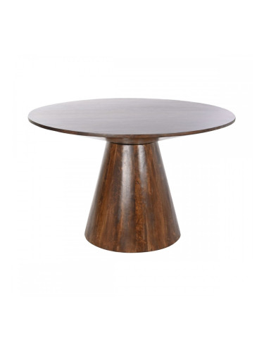 Трапезна маса DKD Home Decor Тъмно сив Дърво манго 120 x 120 x 76 cm