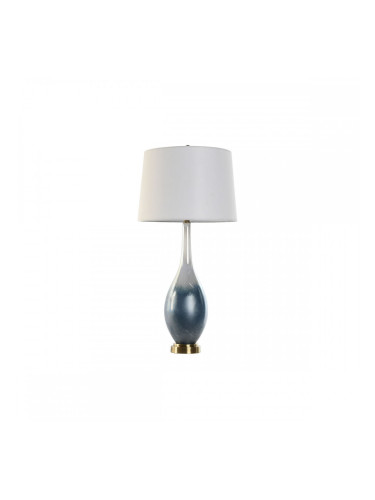 Настолна лампа Home ESPRIT Син Двуцветен Кристал 50 W 220 V 40 x 40 x 84 cm