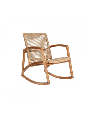 Люлеещ се стол DKD Home Decor Естествен Тик 62 x 84 x 85 cm