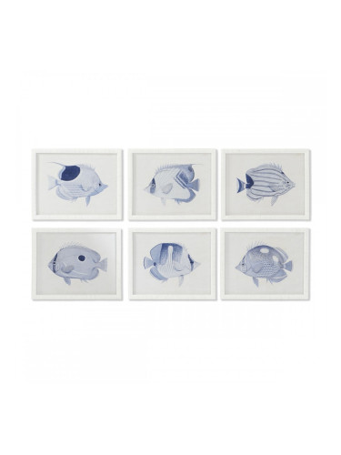 Картина Home ESPRIT Средиземноморско 50 x 2,5 x 40 cm (6 броя)