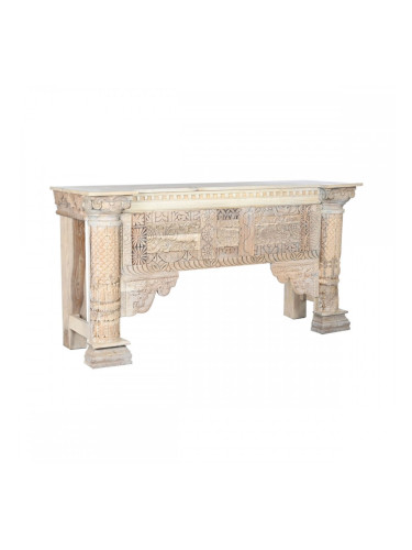 Помощна маса Home ESPRIT Бял Дърво манго 182 x 54 x 91 cm