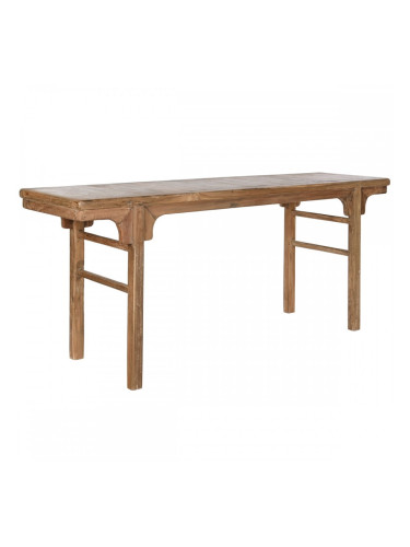 Помощна маса Home ESPRIT Тъмно сив тиково дърво 195 x 50 x 82 cm