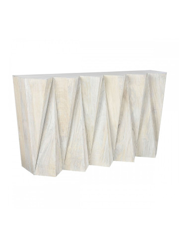 Конзола Home ESPRIT Жълт Бежов Дърво манго 150 x 35 x 80 cm