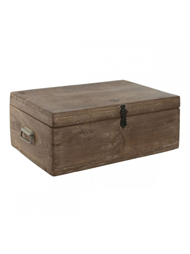 Ракла Home ESPRIT Кафяв Черен Естествен Дървен 46 x 31 x 31 cm