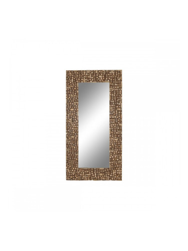 Стенно огледало Home ESPRIT Кафяв Модерен 91 x 4 x 183 cm