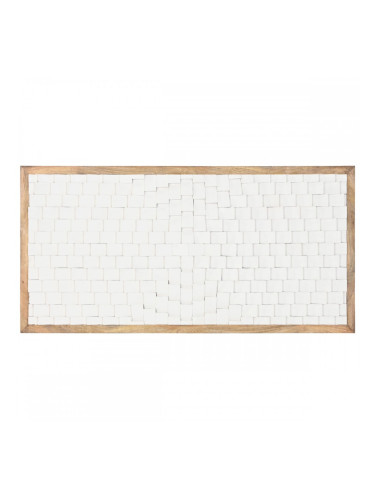 Табла за легло Home ESPRIT Бял Естествен 160 x 4 x 80 cm