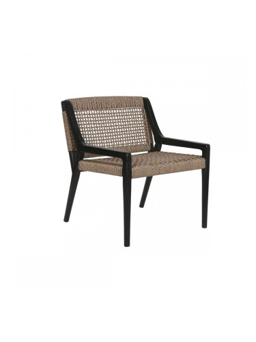 Фотьойл Home ESPRIT Черен Тик Синтетични влакна 65 X 62 X 72 CM