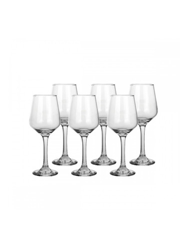 Комплект чаши за вино Home ESPRIT Прозрачен Кристал 265 ml (6 броя)