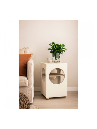 Помощна маса Home ESPRIT Бял 40 x 40 x 60 cm