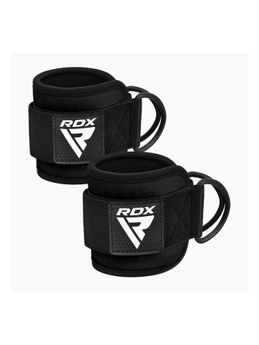 Ремъци с куки за глезена RDX Gym Ankle Pro A4 black WAN-A4B-P