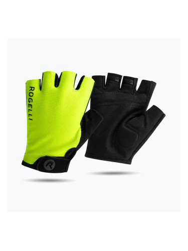 Rogelli Core Jr детски ръкавици за колоездене флуорно жълто