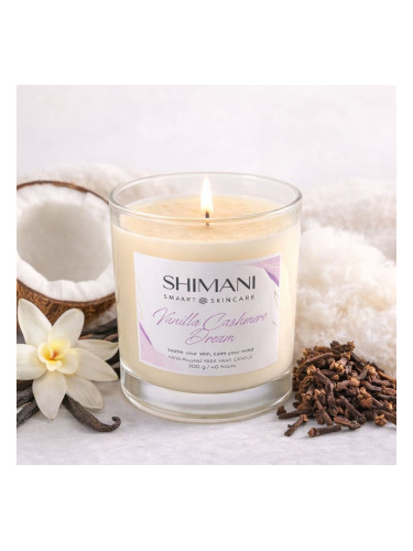 Луксозна ароматна свещ Ванилия SHIMANI Vanilla Cashmere Dream