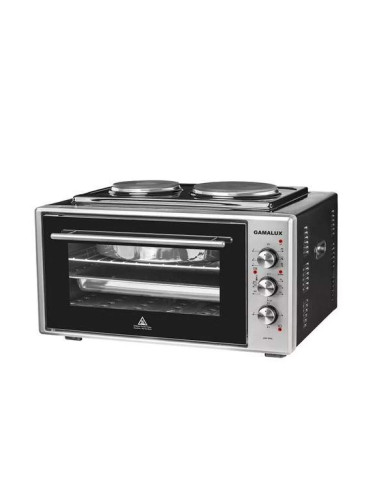 Gamalux Малка готварска печка с 2 котлона I-60 HP BK /черна/ 