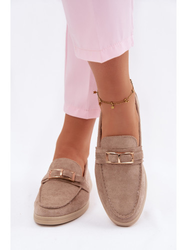 Дамски ниски обувки EVENTO в бежов цвят с катарама Belinae
