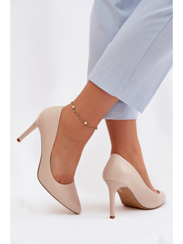 Еко кожени обувки Sergio Leone 1339 бежови