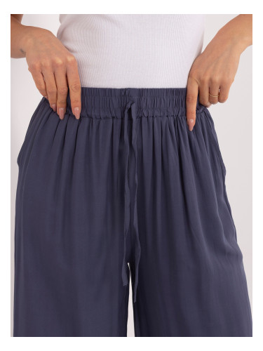 Тъмносини вискозен панталон