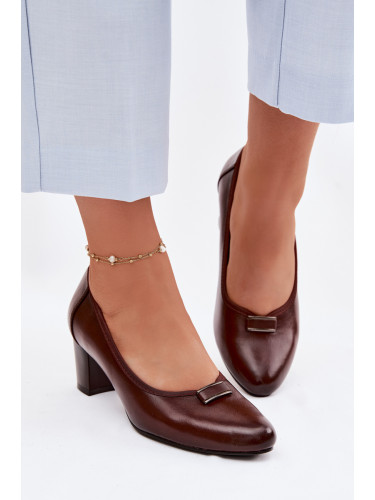 Обувки на ток с блоков ток Vinceza