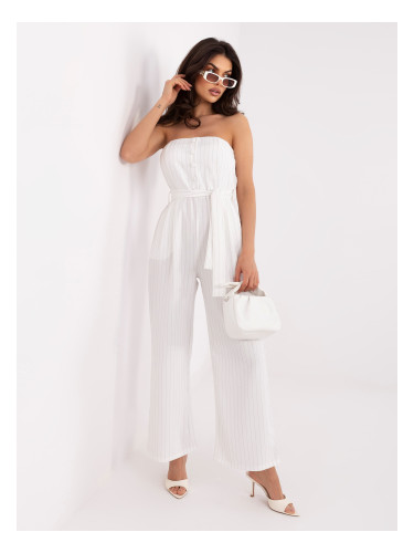 Екрю гащеризон с еластични набори