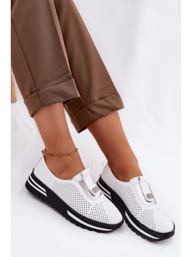 S. BARSKI Дамски кожени мокасини