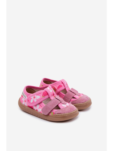 Детски боси пантофи Milami Pink Strawberry Lumi