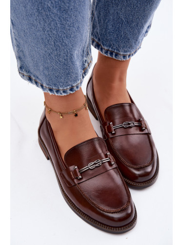 Дамски кожени мокасини Vinceza