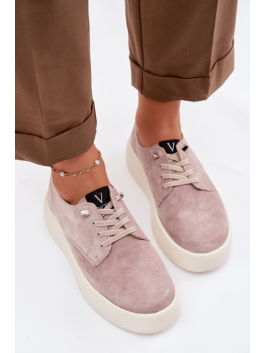 Дамски велурени мокасини Vinceza