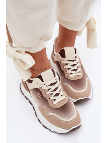 Дамски кецове на платформа кафяви Lelmira