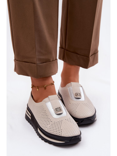 Дамски мокасини S.Barski от естествена кожа