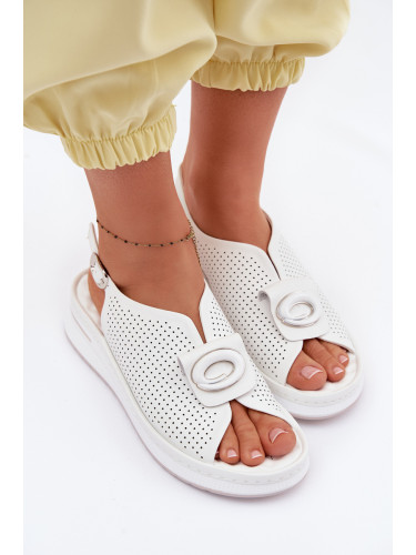 Дамски кожени сандали EVENTO с декорация