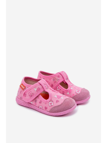 Детски пантофи Milami с велкро, розови